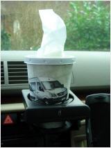 promotional car tissue box for cup holder - car tissue mug