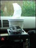 promotional car tissue box for cup holder - car tissue mug